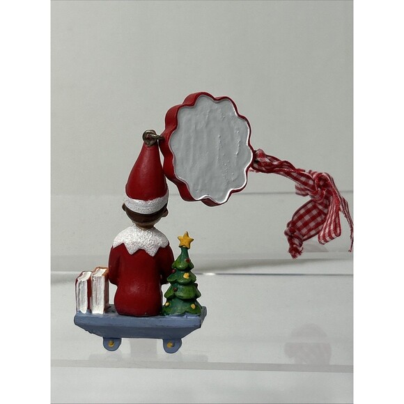 Elf On The Shelf Ornament Knee Hugger Christmas Tree Personalize - Picture 4 of 6